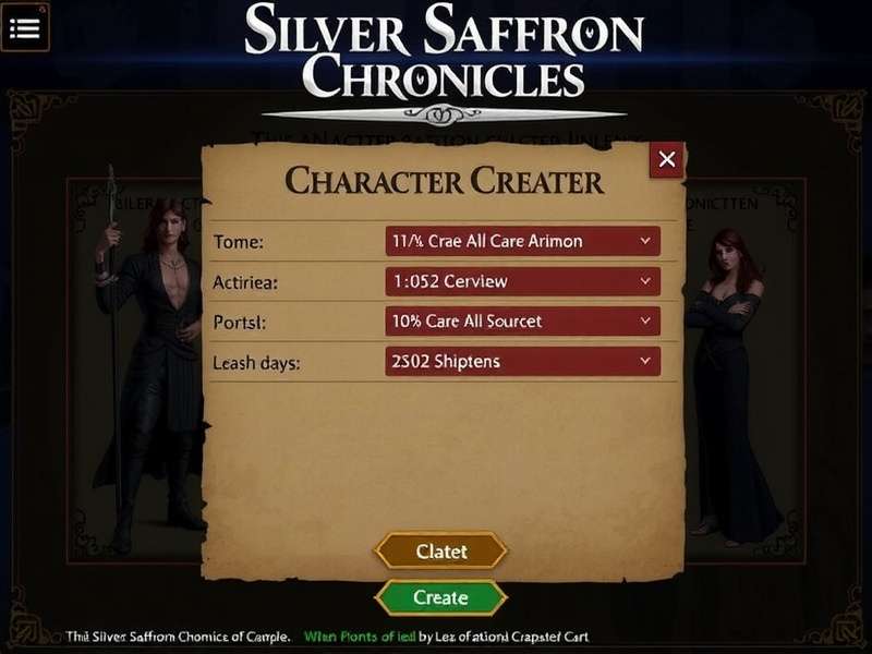 Customize Your Hero in Silver Saffron Chronicles Silver Saffron Chronicles character creation screen